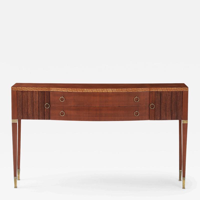 Paolo Buffa Mahogany and Maple Sideboard Buffet or Console by Paolo Buffa