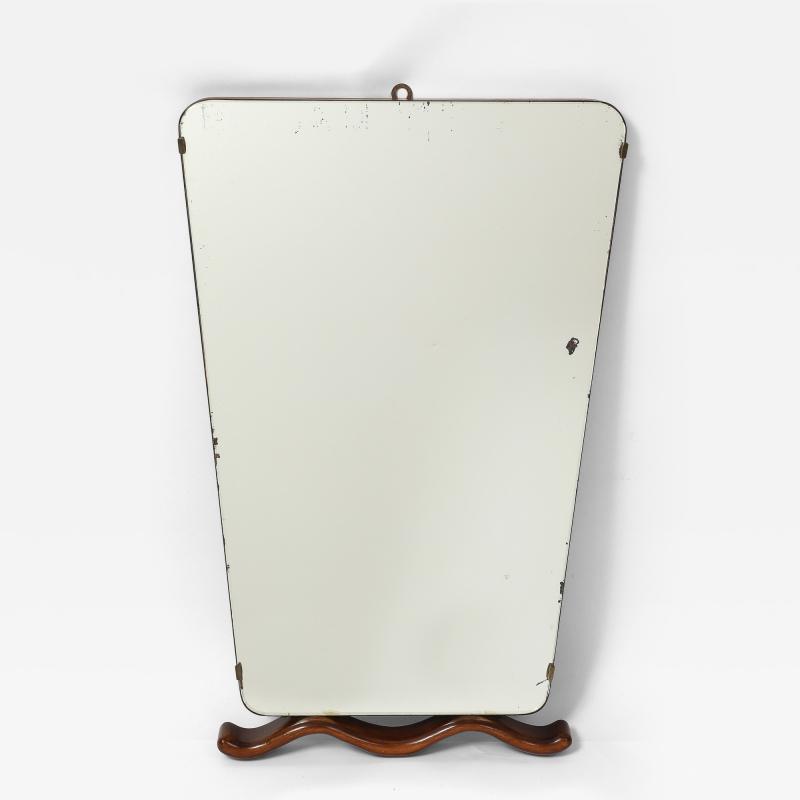 Paolo Buffa Mirror with Wood Attachment