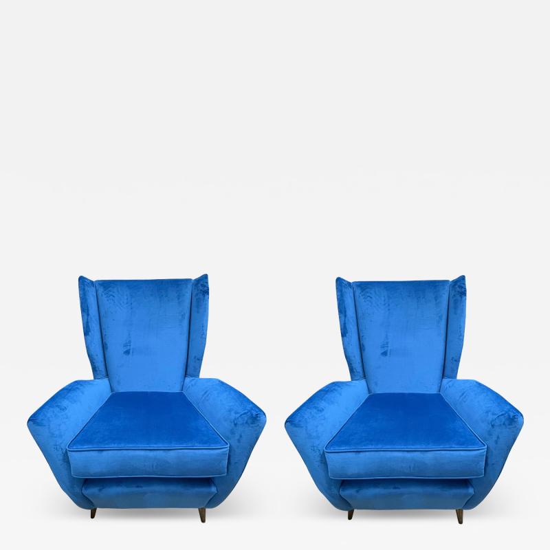 Paolo Buffa Pair Of Italian Modern Lounge Chairs