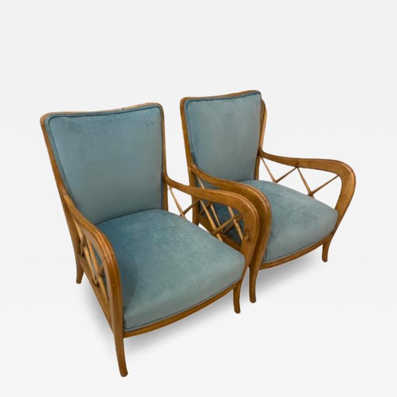 Paolo Buffa Pair of Armchairs by Paolo Buffa Italy 1940s