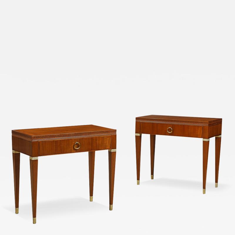 Paolo Buffa Pair of Bedside Tables by Paolo Buffa