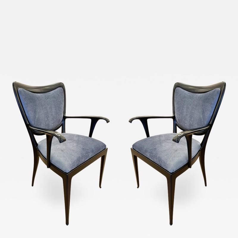 Paolo Buffa Pair of Paolo Buffa Armchairs Italy 1940s