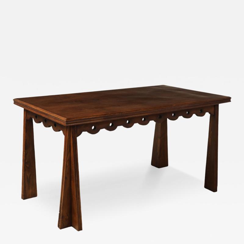 Paolo Buffa Paolo Buffa Carved Oak Dining Table circa 1940
