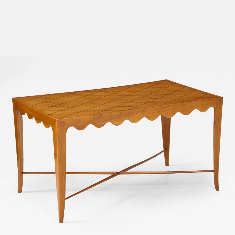 Paolo Buffa Paolo Buffa Coffee table with Scalloped Apron Italy c 1950