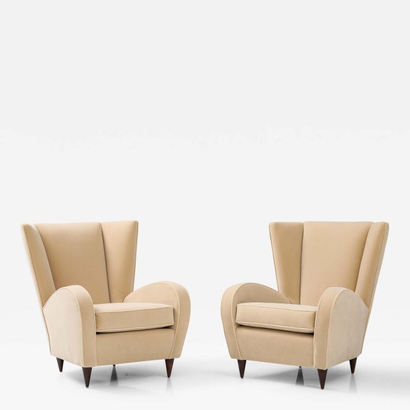 Paolo Buffa Paolo Buffa Pair of Lounge Chairs Italy circa 1950