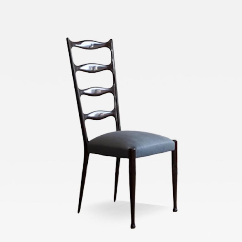Paolo Buffa Paolo Buffa Set of six ladder back dining chairs