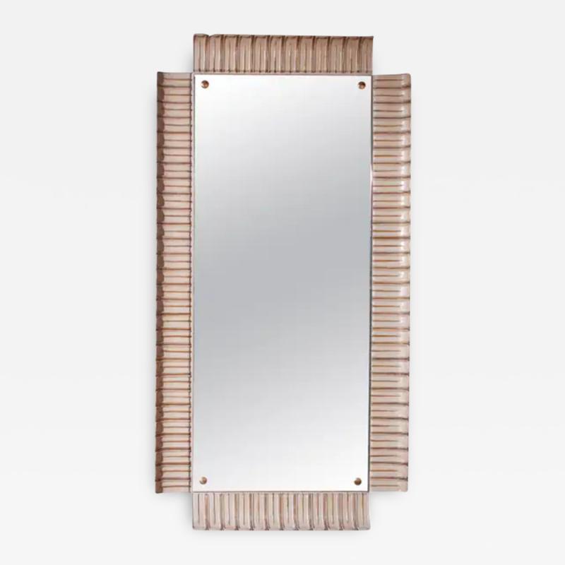 Paolo Buffa Paolo Buffa wooden lacquered mirror Italy 1940s