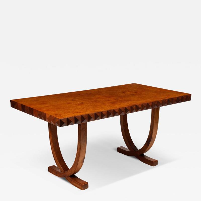 Paolo Buffa Rare Cherrywood Walnut Rectangular Table by Paolo Buffa