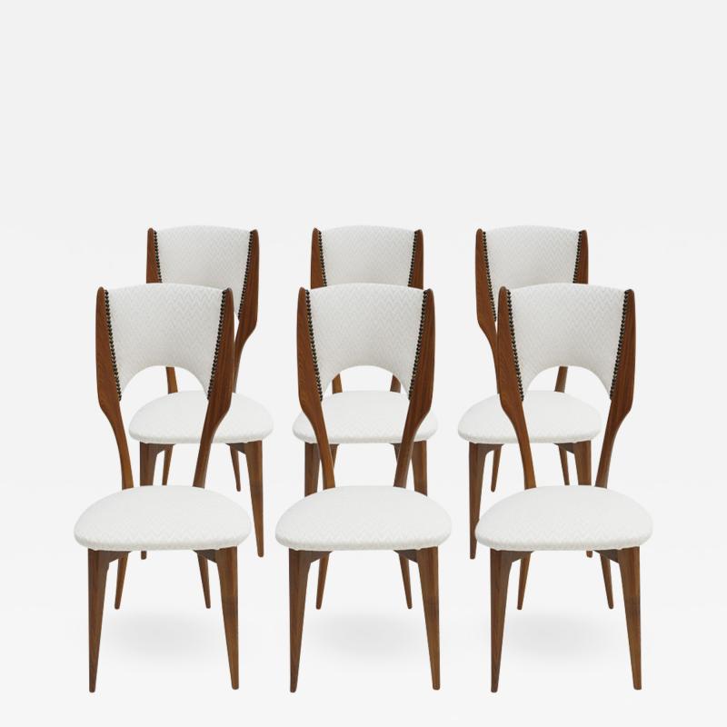 Paolo Buffa Set of Six Chairs Designed by Paolo Buffa