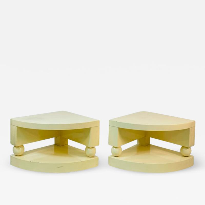 Paolo Gucci ART DECO REVIVAL PAIR OF PAOLO GUCCI SIDE TABLES