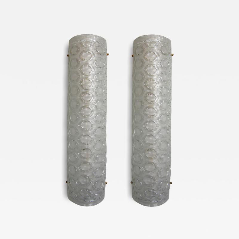 Paolo Venini Pair of Italian Modern Sconces by Venini