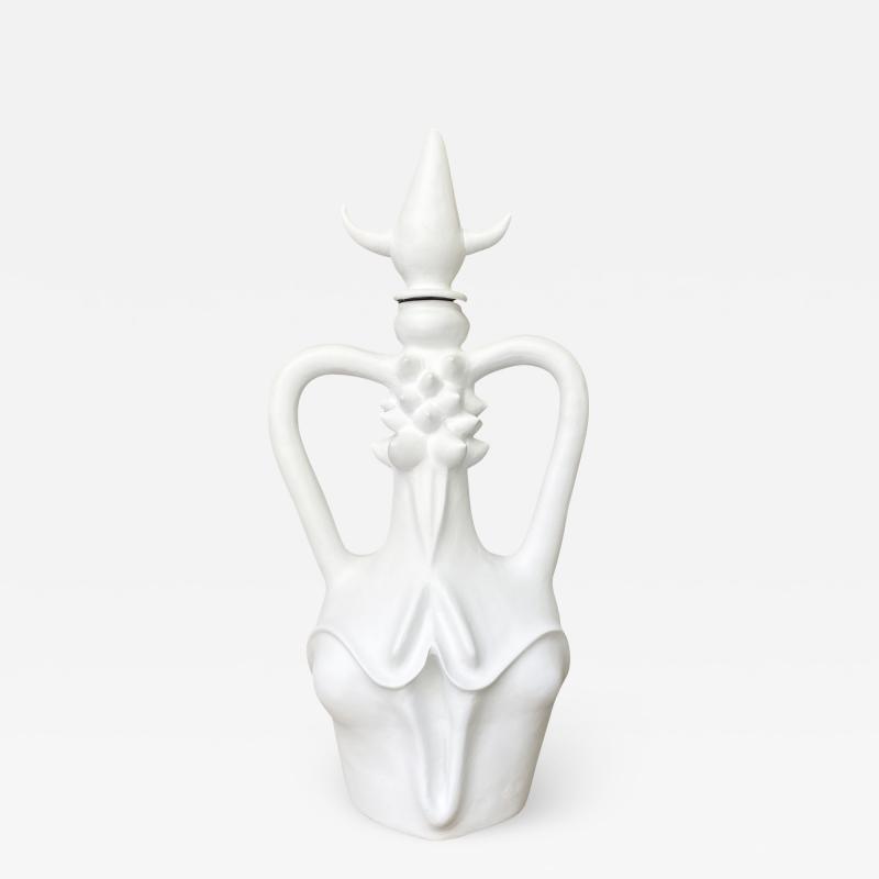 Papin Lucadamo Amphora Sculpture with Vulva by Papin Lucadamo