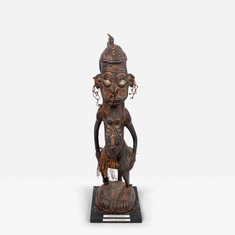 Papua New Guinean Polychromed Carved Figure