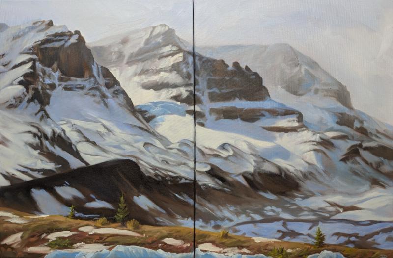 Pascale Robinson Icefields View Diptych