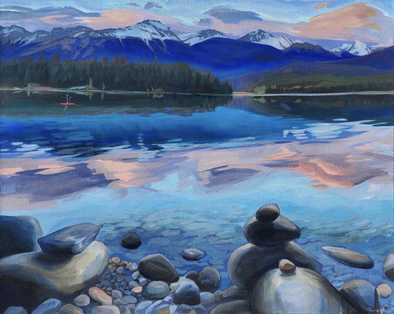 Pascale Robinson Summer Evening Lake Annette