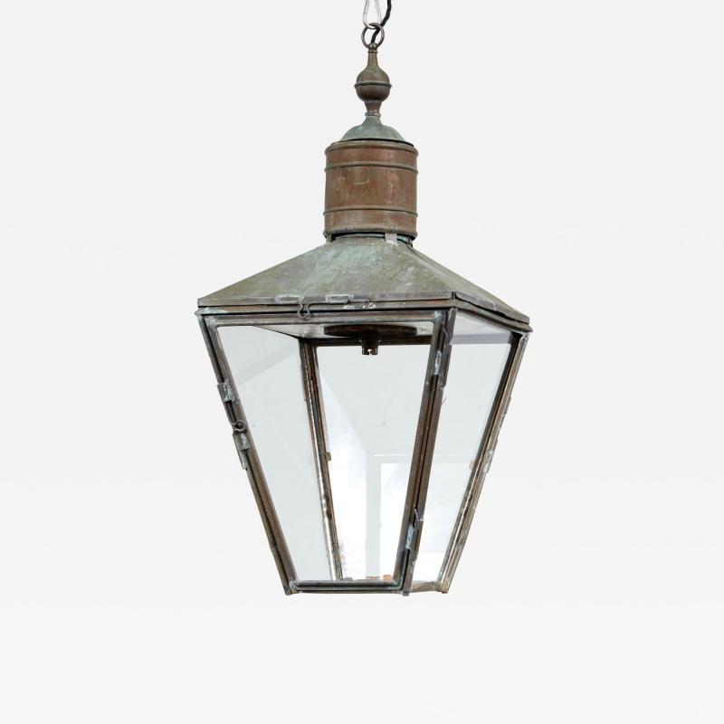 Patinated Copper Lantern