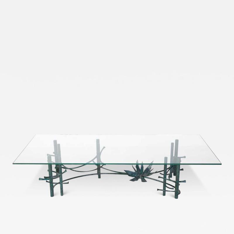 Patinated Wrought Iron Coffee Table