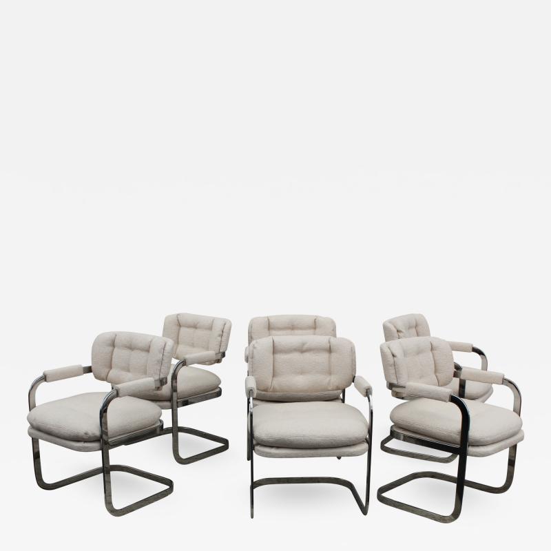 Patrician Furniture Co 1980s Chrome Dining Chairs By Patrician Furniture