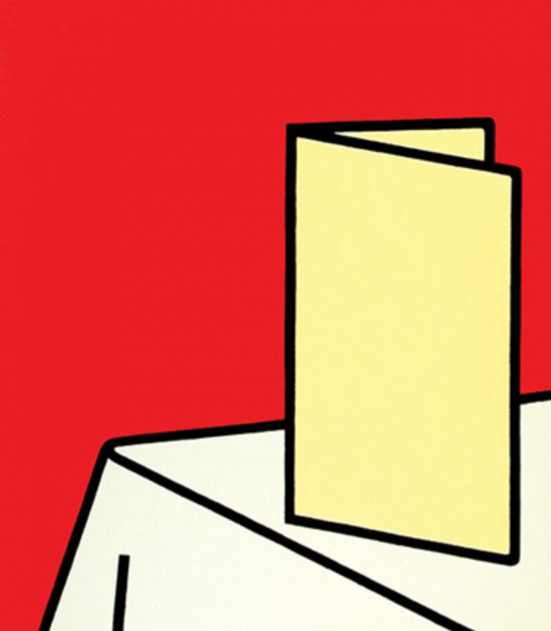 Patrick Caulfield Watch me eat without appetite a la carte Edition C 1973