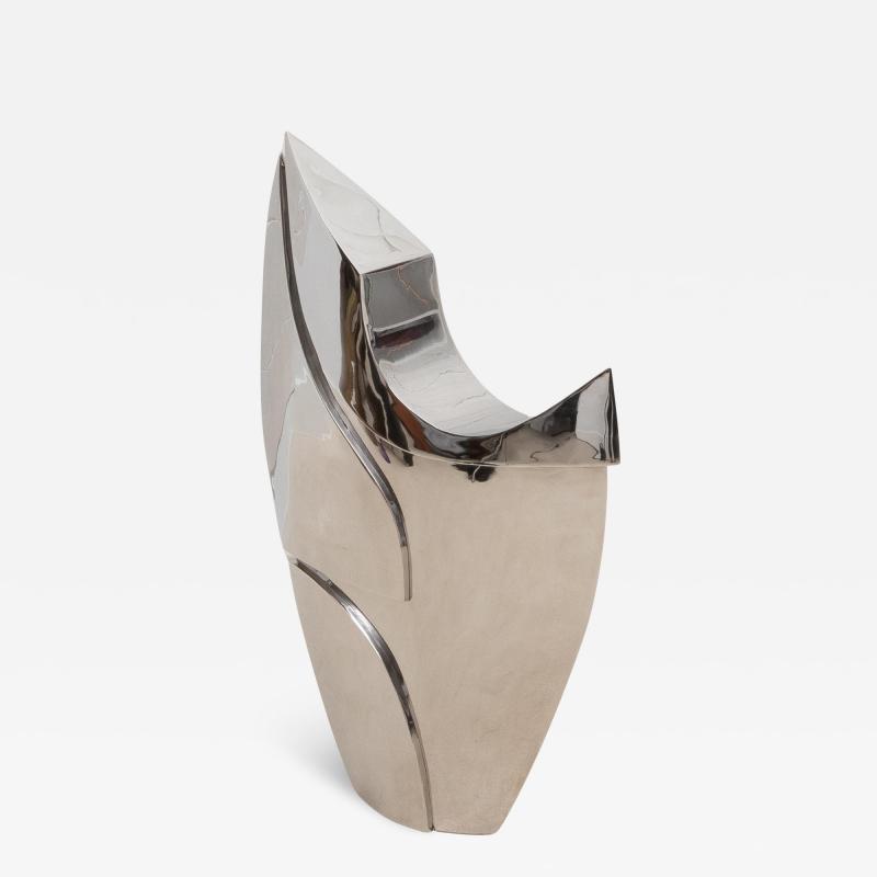 Patrick Coard Modern Abstract Sculpture L in Stainless Steel by Patrick Coard Paris