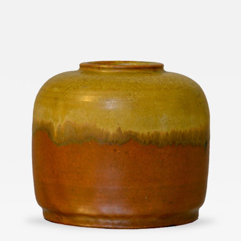 Patrick Nordstrom Brown and Gold Vase by Patrick Nordstrom for Royal Copenhagen