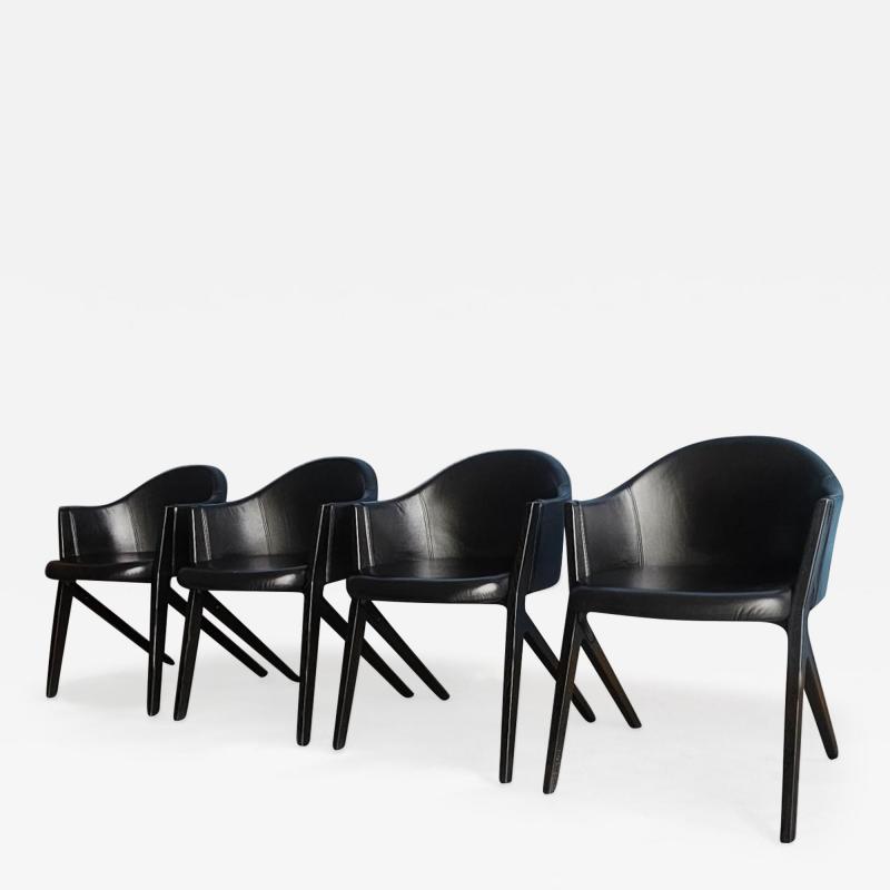 Patrick Norguet Set of 4 Armchairs M10 designed by Patrick Norguet for Cassina