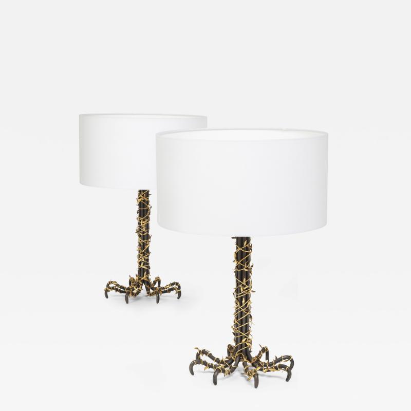 Paul Belvoir Pair of table lamps