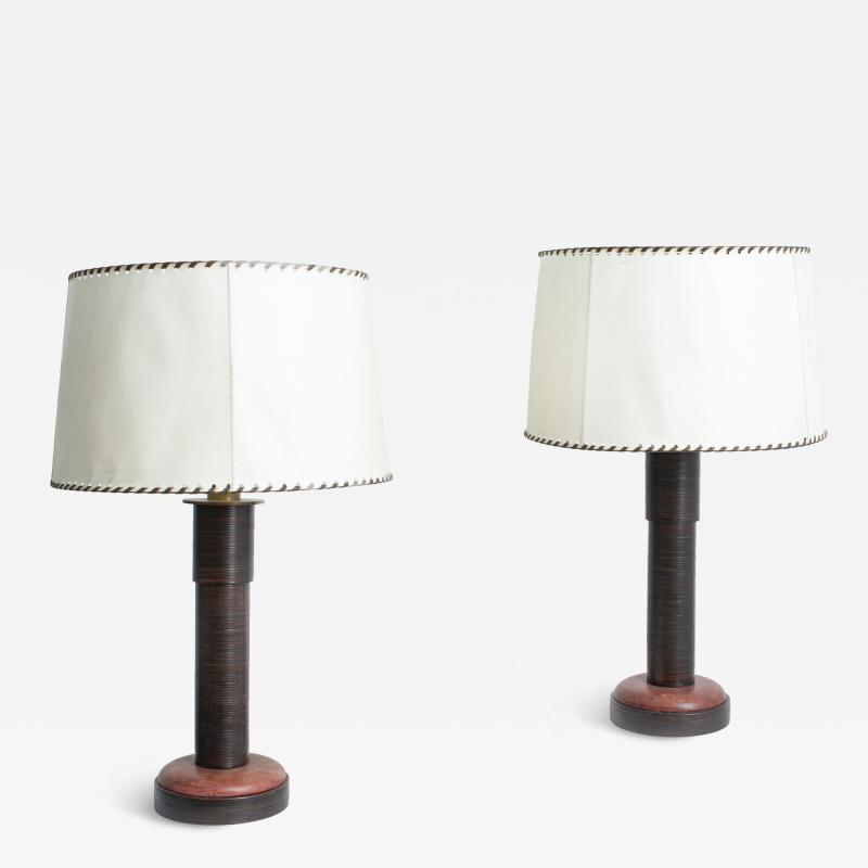 Paul Dupr Lafon Pair of Table Lamps by PAUL DUPR LAFON