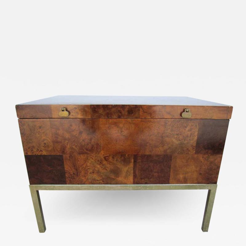 Paul Evans Handsome Burled Walnut Patchworks Paul Evans Style Lane Side End Table
