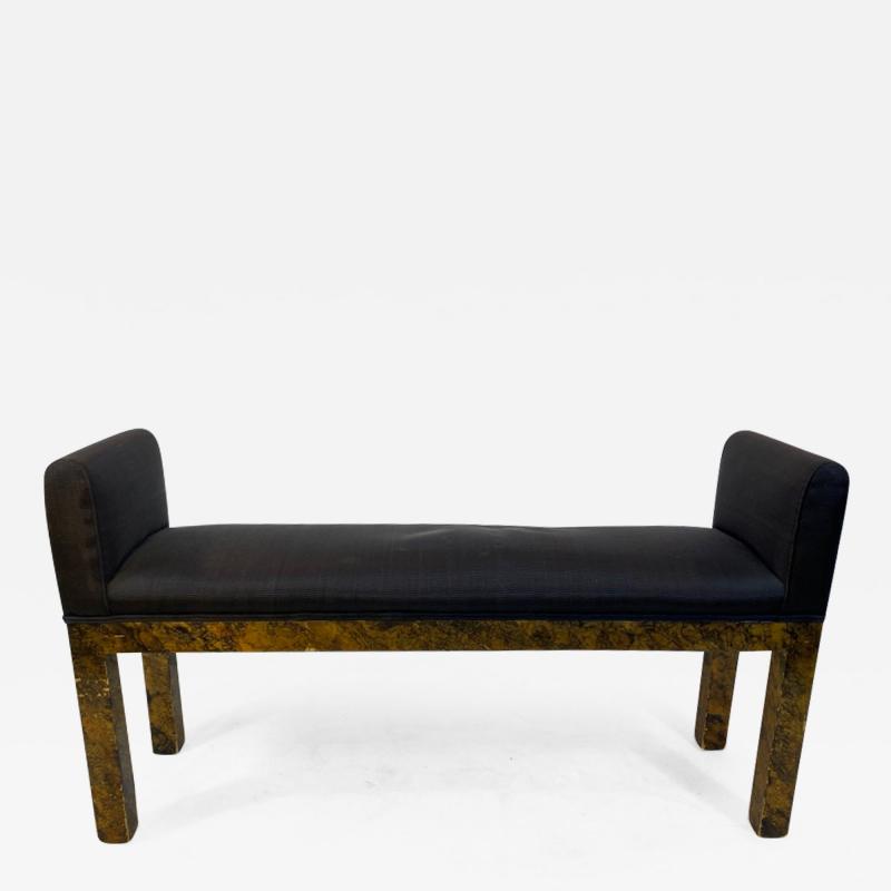 Paul Evans MODERN BURLWOOD BENCH IN THE MANNER OF PAUL EVANS