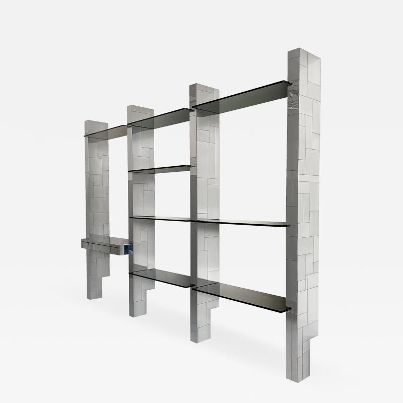 Paul Evans Paul Evans Chrome Cityscape Wall Shelving System