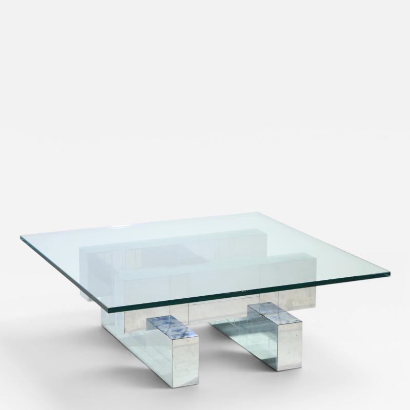 Paul Evans Paul Evans Cityscape Mid Century Chrome and Stainless Steel Coffee Table