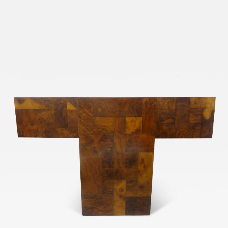 Paul Evans Paul Evans Cityscape Patchwork Burlwood Console or Dining Table Base