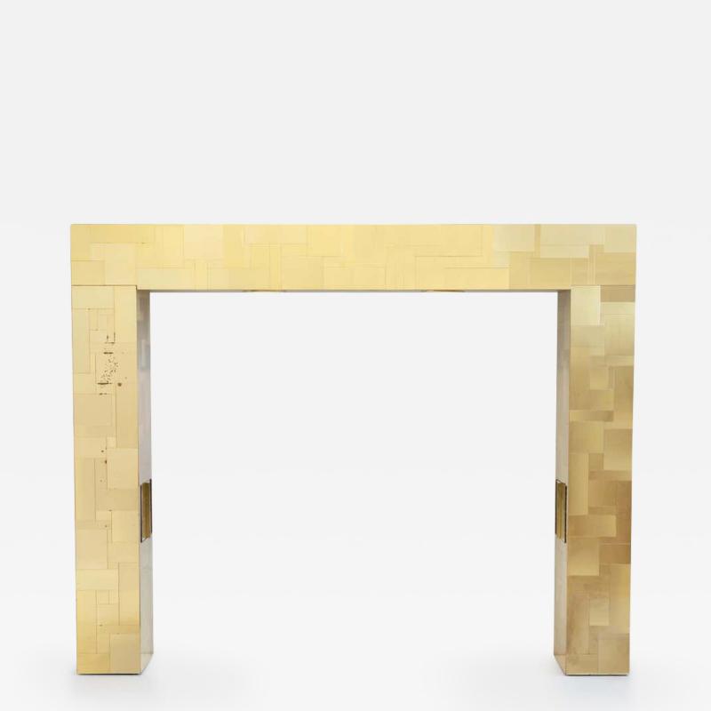 Paul Evans Paul Evans King Size Bedframe with Brass Tiles