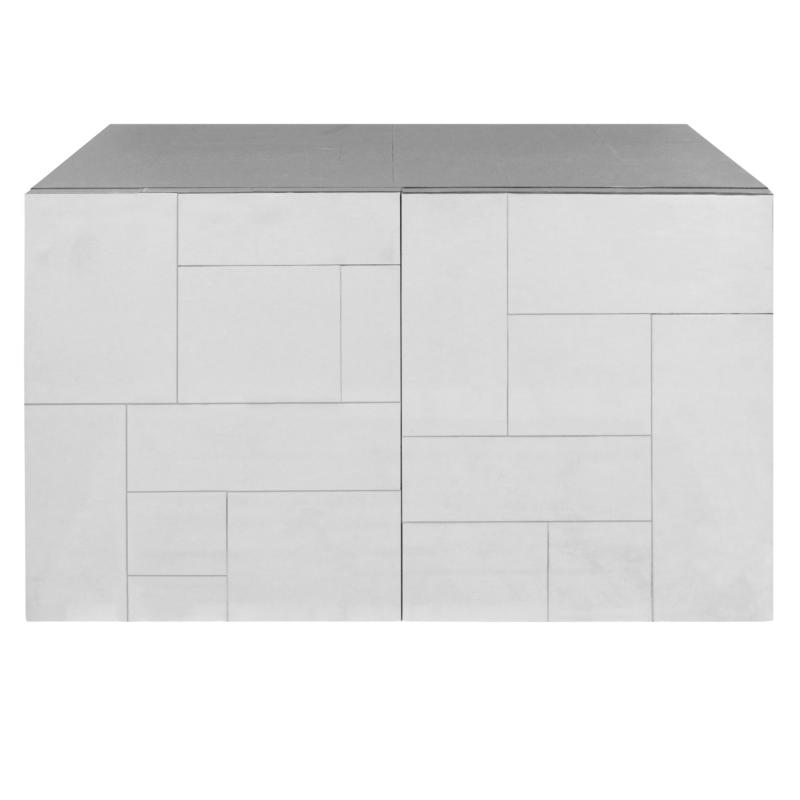 Paul Evans Paul Evans Pair of Bedside in Tessellated Chrome