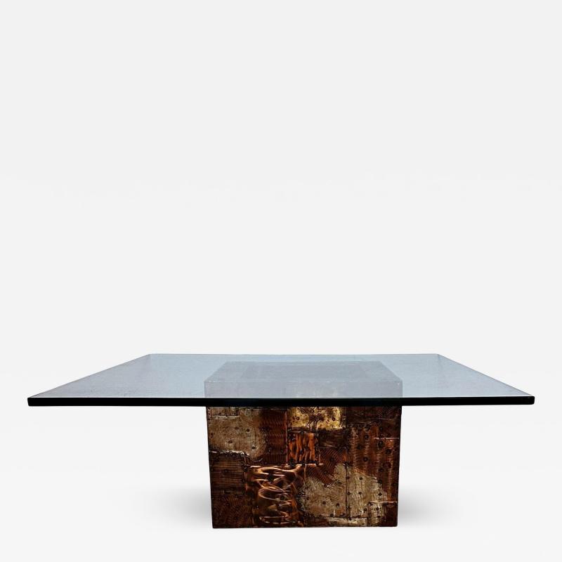 Paul Evans Paul Evans Patchwork Brutalist Coffee or Cocktail Table for Directional