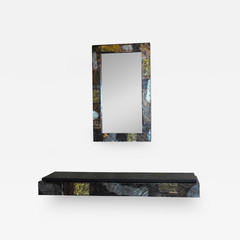 Paul Evans Paul Evans Patchwork Mirror and Console