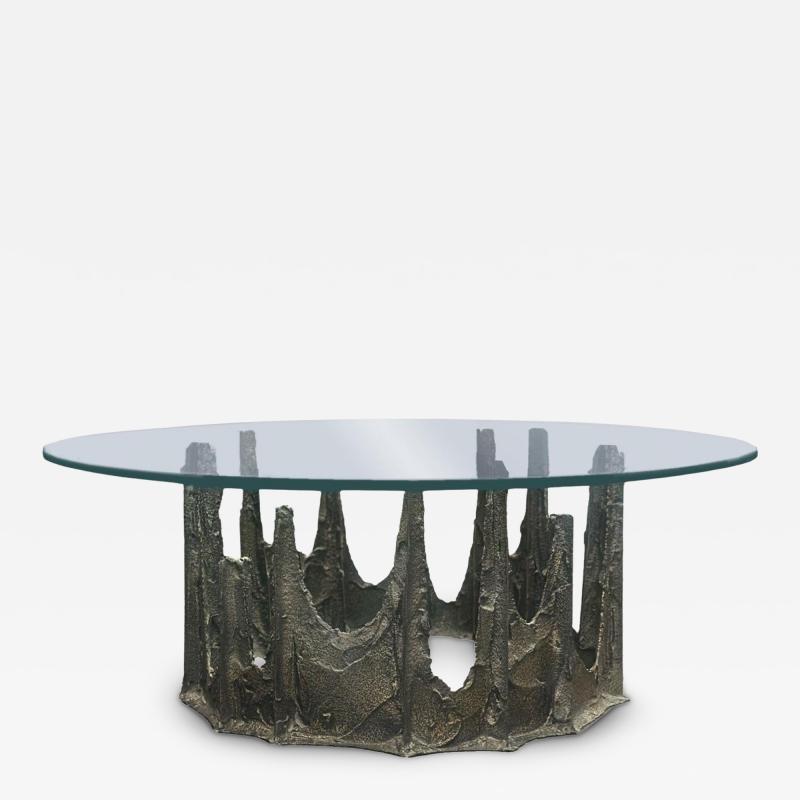 Paul Evans Paul Evans Sculpted Bronze PE 128 Stalagmite Coffee Table 1971 Signed 