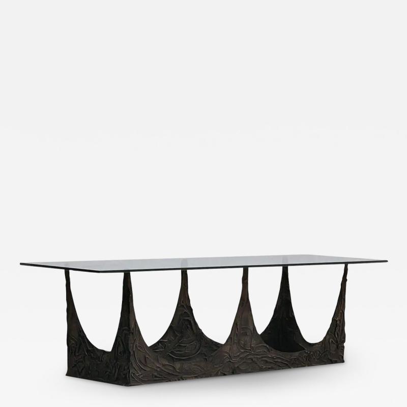 Paul Evans Paul Evans Studio Sculpted Bronze Cocktail Table Mid Century Brutalist Modern