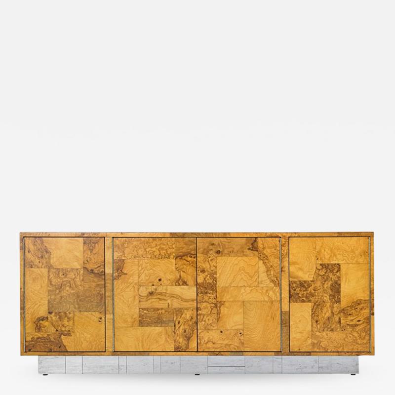 Paul Evans Paul Evans for Directional Cityscape Patchwork Credenza Cabinet