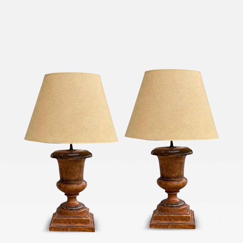 Paul Ferrante Pair of Paul Ferrante Italian Urn Form Table Lamps