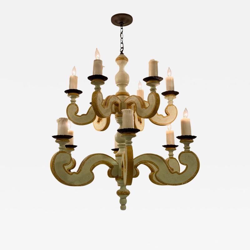 Paul Ferrante Two Tier French Country Chandelier
