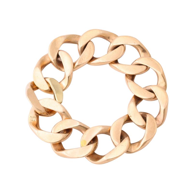 Paul Flato Chain Gold Link Bracelet