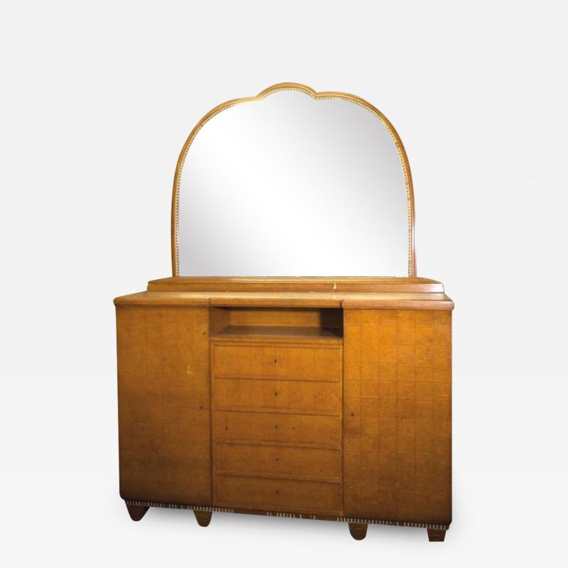 Paul Follot Paul Follot large chest with attached mirror