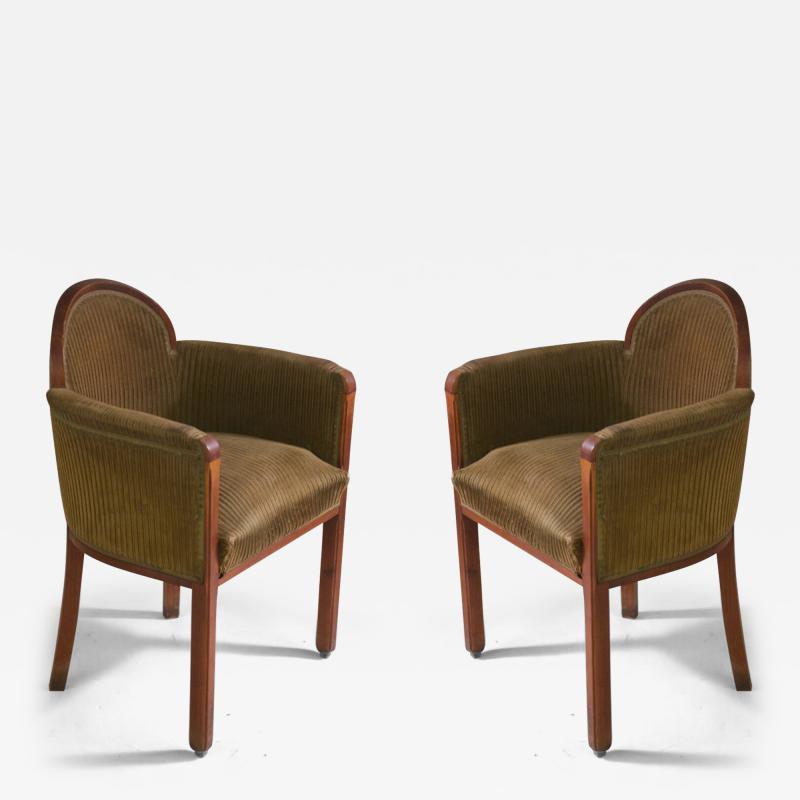 Paul Follot Paul Follot pair of armchairs