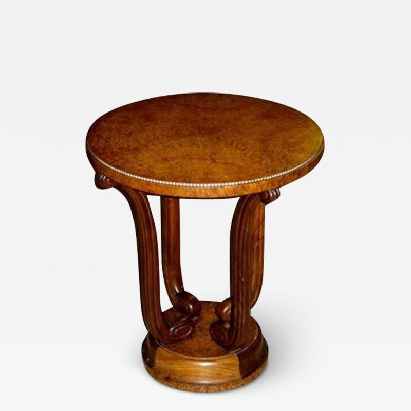 Paul Follot Paul Follot side table with inlaid apron