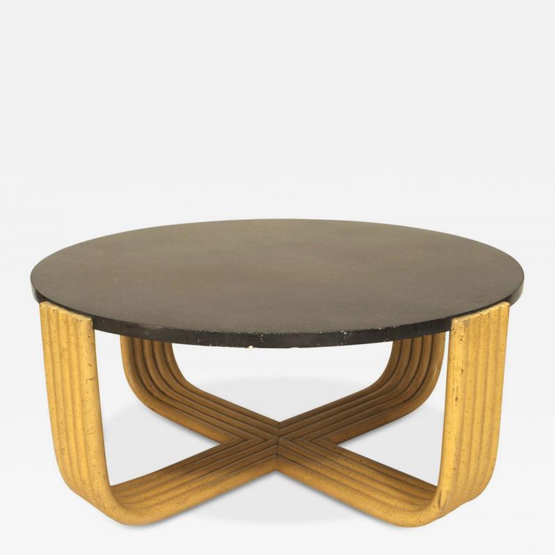 Paul Frankl American Art Moderne Bakelite and Faux Bamboo Coffee Table