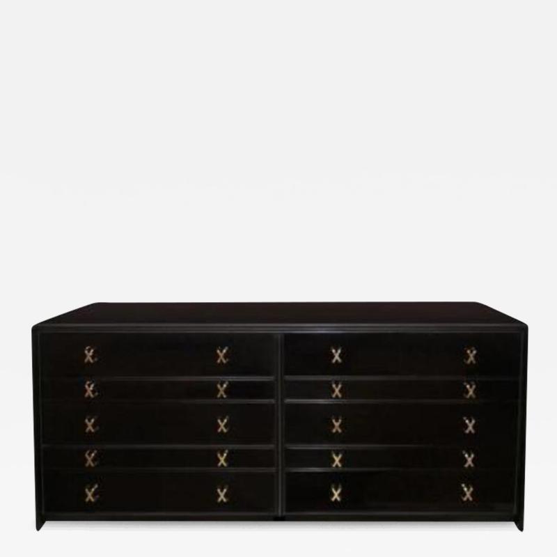 Paul Frankl EBONIZED WALNUT DRESSER OR CHEST OF DRAWERS BY PAUL FRANKL