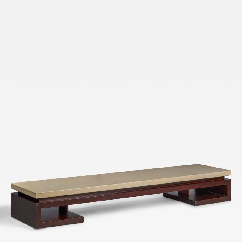 Paul Frankl Low Coffee Table in Painted Cork America 1940s