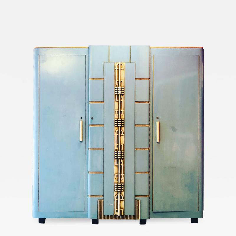 Paul Frankl MOST EXTRAORDINARY MODERNIST ART DECO ARMOIRE